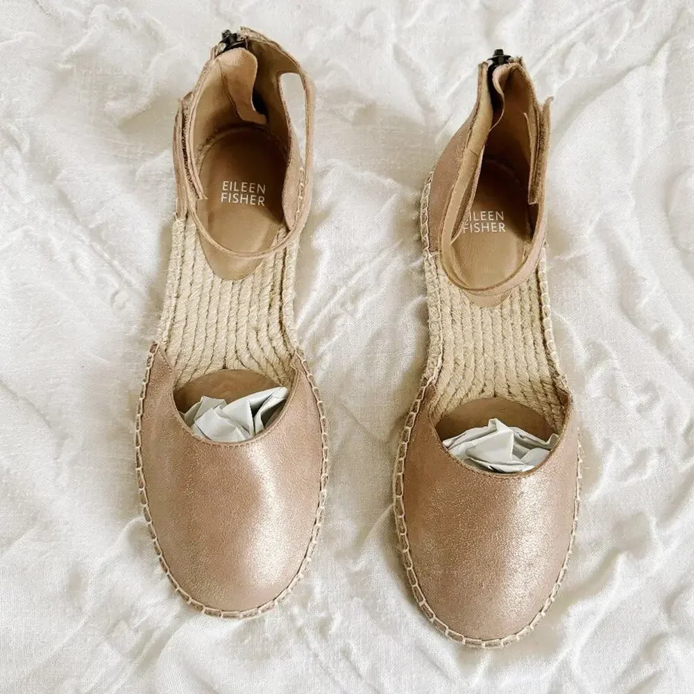 Eileen Fisher Lala Espadrille Flat New